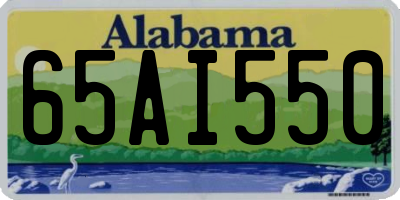 AL license plate 65AI550