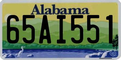 AL license plate 65AI551
