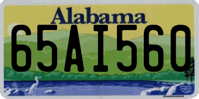 AL license plate 65AI560