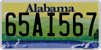 AL license plate 65AI567