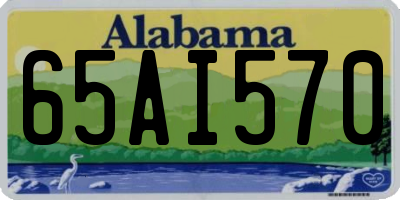 AL license plate 65AI570