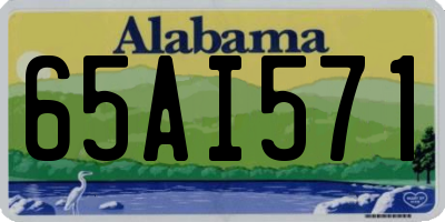 AL license plate 65AI571