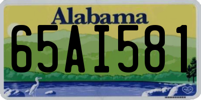 AL license plate 65AI581