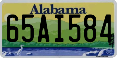 AL license plate 65AI584