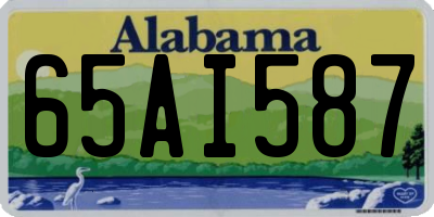 AL license plate 65AI587