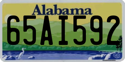 AL license plate 65AI592