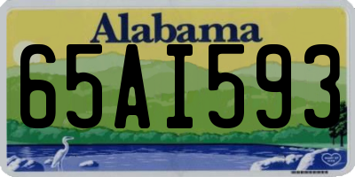 AL license plate 65AI593