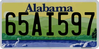 AL license plate 65AI597