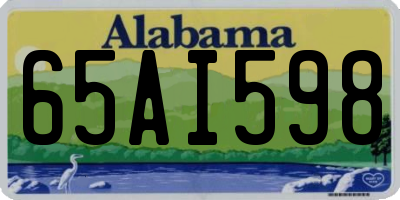 AL license plate 65AI598
