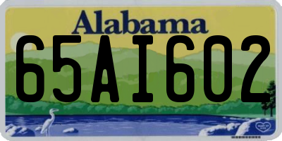 AL license plate 65AI602