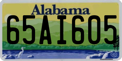 AL license plate 65AI605