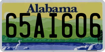 AL license plate 65AI606