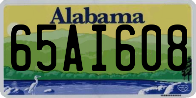 AL license plate 65AI608