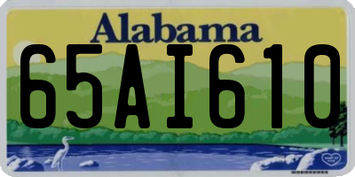 AL license plate 65AI610