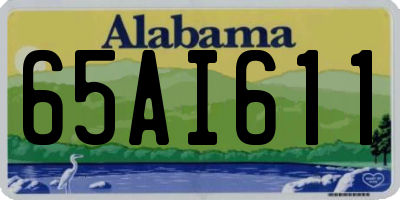 AL license plate 65AI611