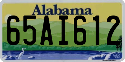 AL license plate 65AI612