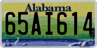 AL license plate 65AI614