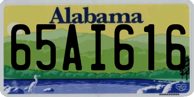 AL license plate 65AI616