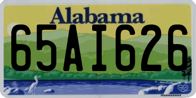 AL license plate 65AI626