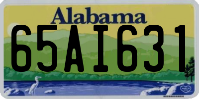AL license plate 65AI631