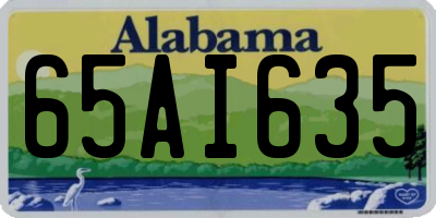AL license plate 65AI635
