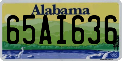 AL license plate 65AI636