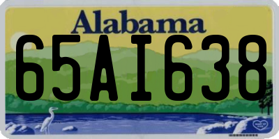 AL license plate 65AI638