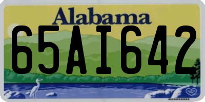 AL license plate 65AI642