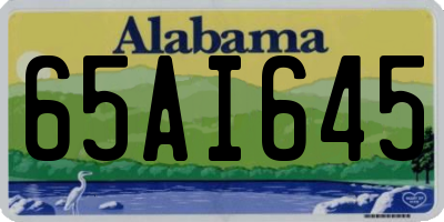 AL license plate 65AI645
