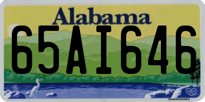 AL license plate 65AI646