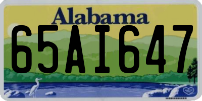 AL license plate 65AI647