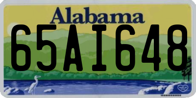 AL license plate 65AI648
