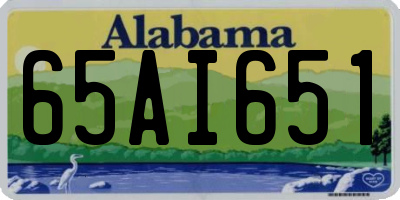 AL license plate 65AI651