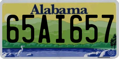 AL license plate 65AI657