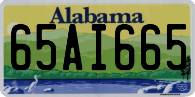 AL license plate 65AI665