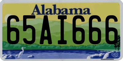 AL license plate 65AI666