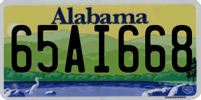 AL license plate 65AI668