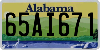 AL license plate 65AI671