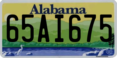 AL license plate 65AI675