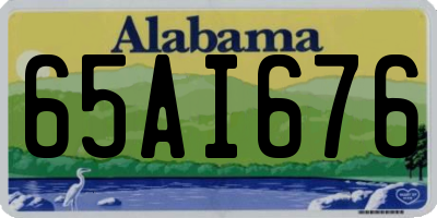 AL license plate 65AI676