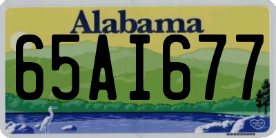 AL license plate 65AI677