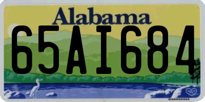 AL license plate 65AI684