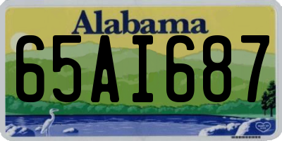 AL license plate 65AI687