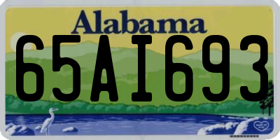 AL license plate 65AI693