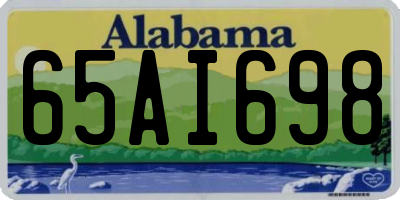AL license plate 65AI698