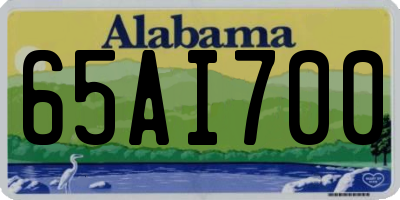AL license plate 65AI700