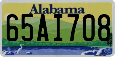 AL license plate 65AI708