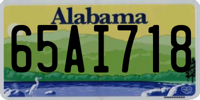 AL license plate 65AI718