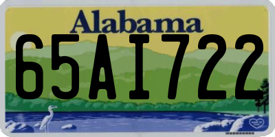 AL license plate 65AI722