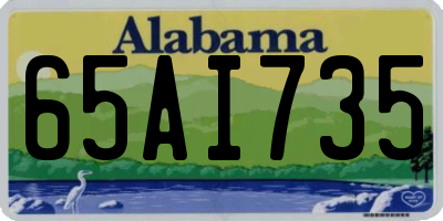 AL license plate 65AI735